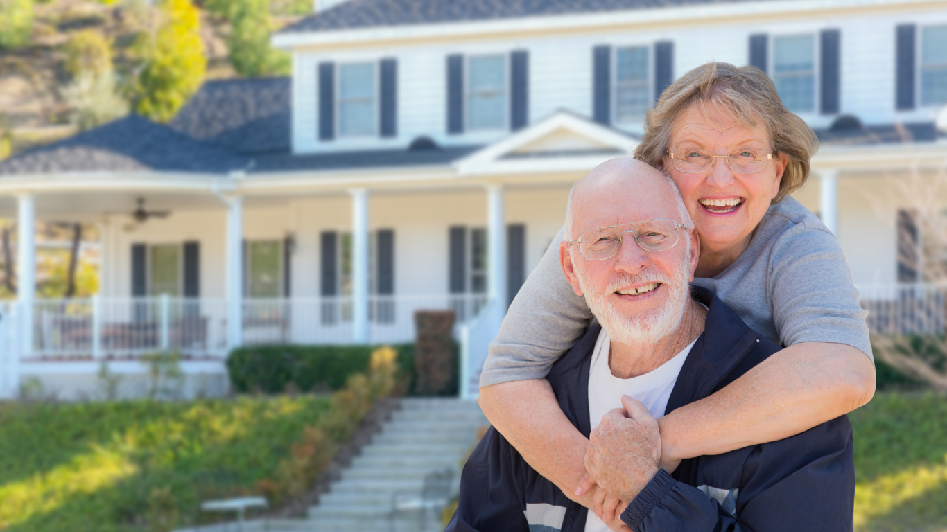 Blog Images (73) Senior couple in front of their home